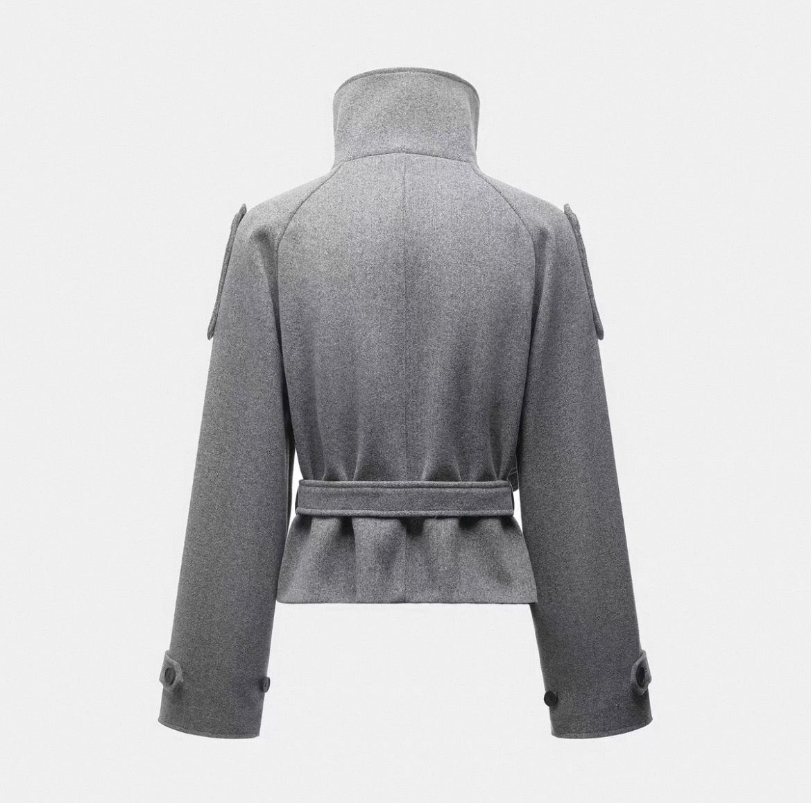 BELTED WOOL JACKET